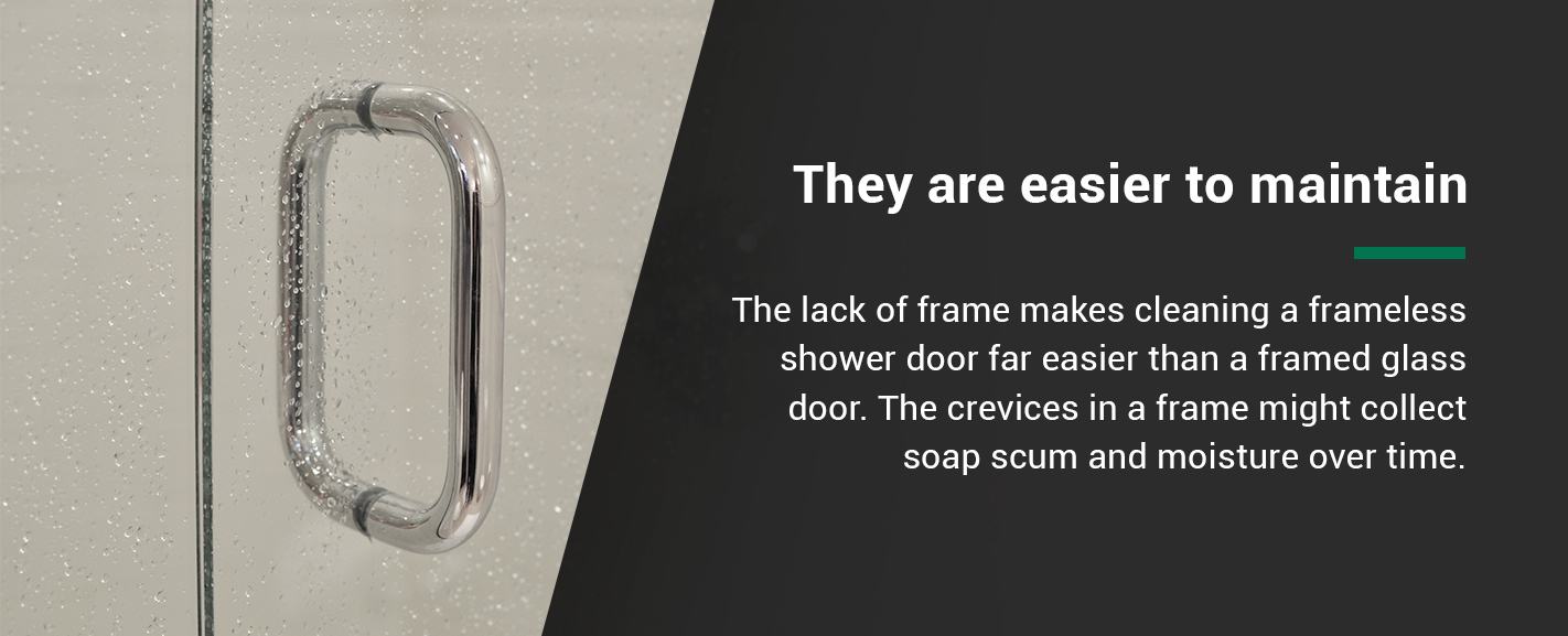 Frameless Doors are Easier to Maintain